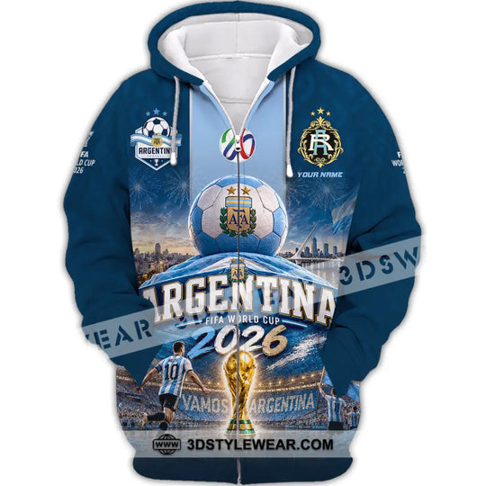 Unisex Shirt - Custom Argentina World Cup 2026 Shirt style option 3