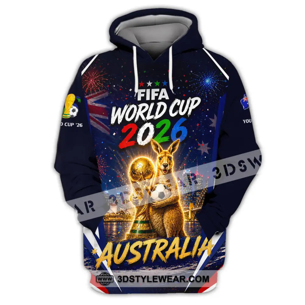 Unisex Shirt - Custom Australia World Cup 2026 Shirt - Hoodie / S - T-shirt