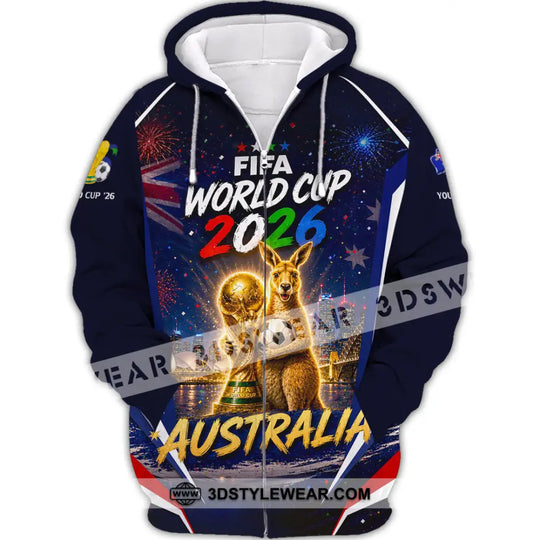 Unisex Shirt - Custom Australia World Cup 2026 Shirt style option 3
