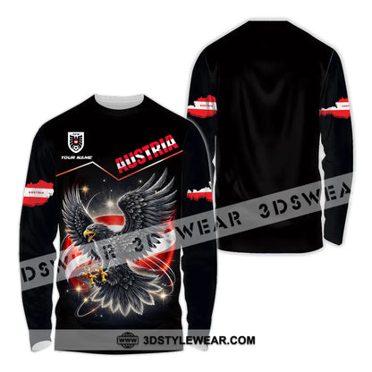 Unisex Shirt - Custom Austria 3D Shirt - Long Sleeve Shirt / S - T-shirt
