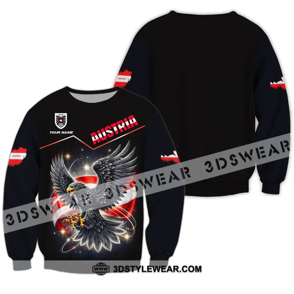 Unisex Shirt - Custom Austria 3D Shirt - Long Sleeve / S - T-shirt