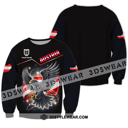 Unisex Shirt - Custom Austria 3D Shirt - Long Sleeve / S - T-shirt