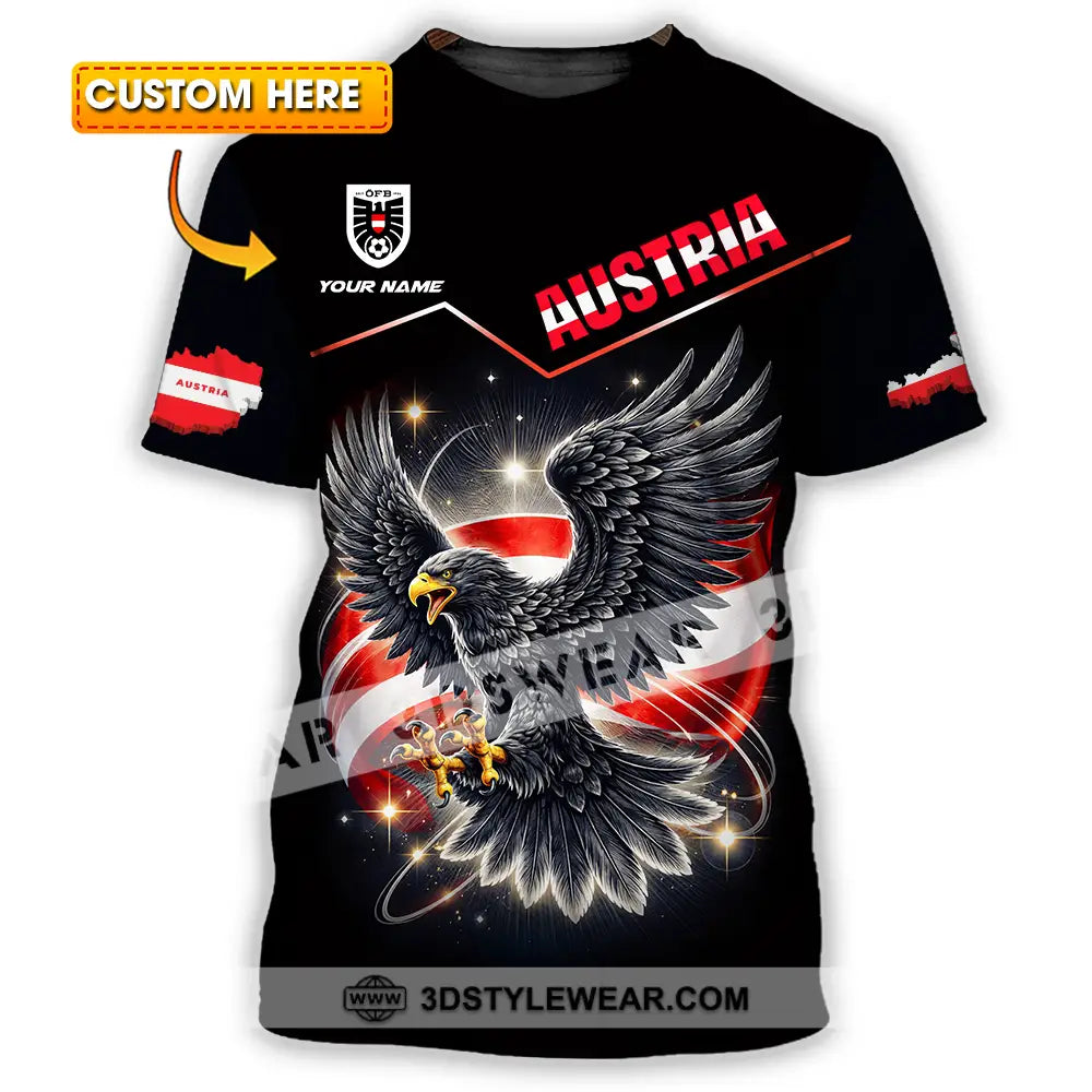 Unisex Shirt - Custom Austria 3D Shirt - T-shirt