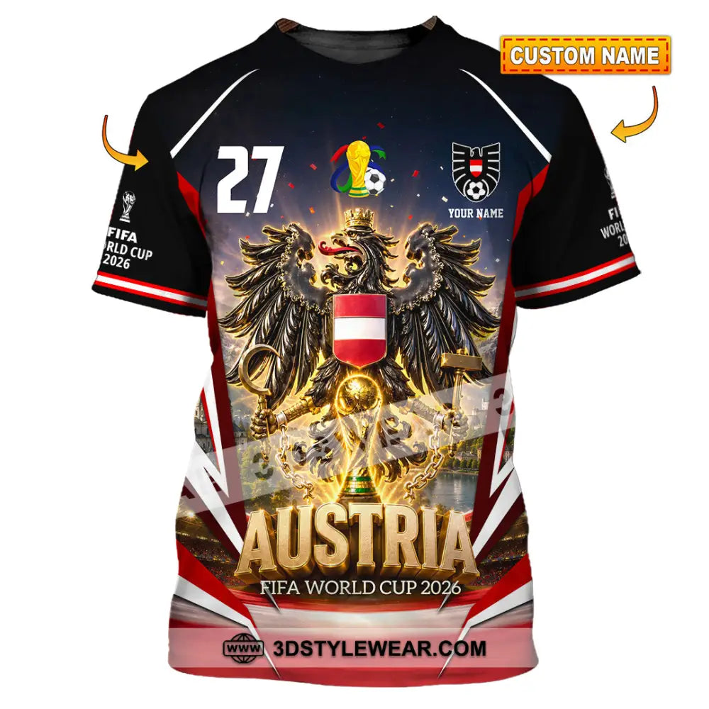 Unisex Shirt - Custom Austria World Cup 2026 Shirt - T-shirt
