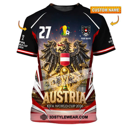 Unisex Shirt - Custom Austria World Cup 2026 Shirt - T-shirt