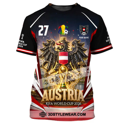 Unisex Shirt - Custom Austria World Cup 2026 Shirt - T-Shirt / S - T-shirt