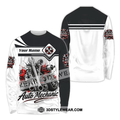 Unisex Shirt - Custom Auto Mechanic Shirt - Long Sleeve Shirt / S - T-shirt