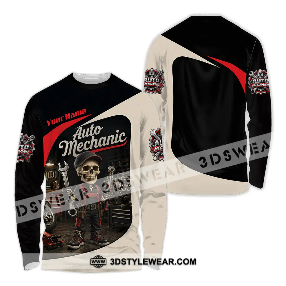 Unisex Shirt - Custom Auto Mechanic Shirt - Long Sleeve Shirt / S - T-shirt