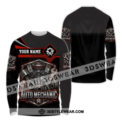 Unisex Shirt - Custom Auto Mechanic Shirt - Long Sleeve Shirt / S - T-shirt