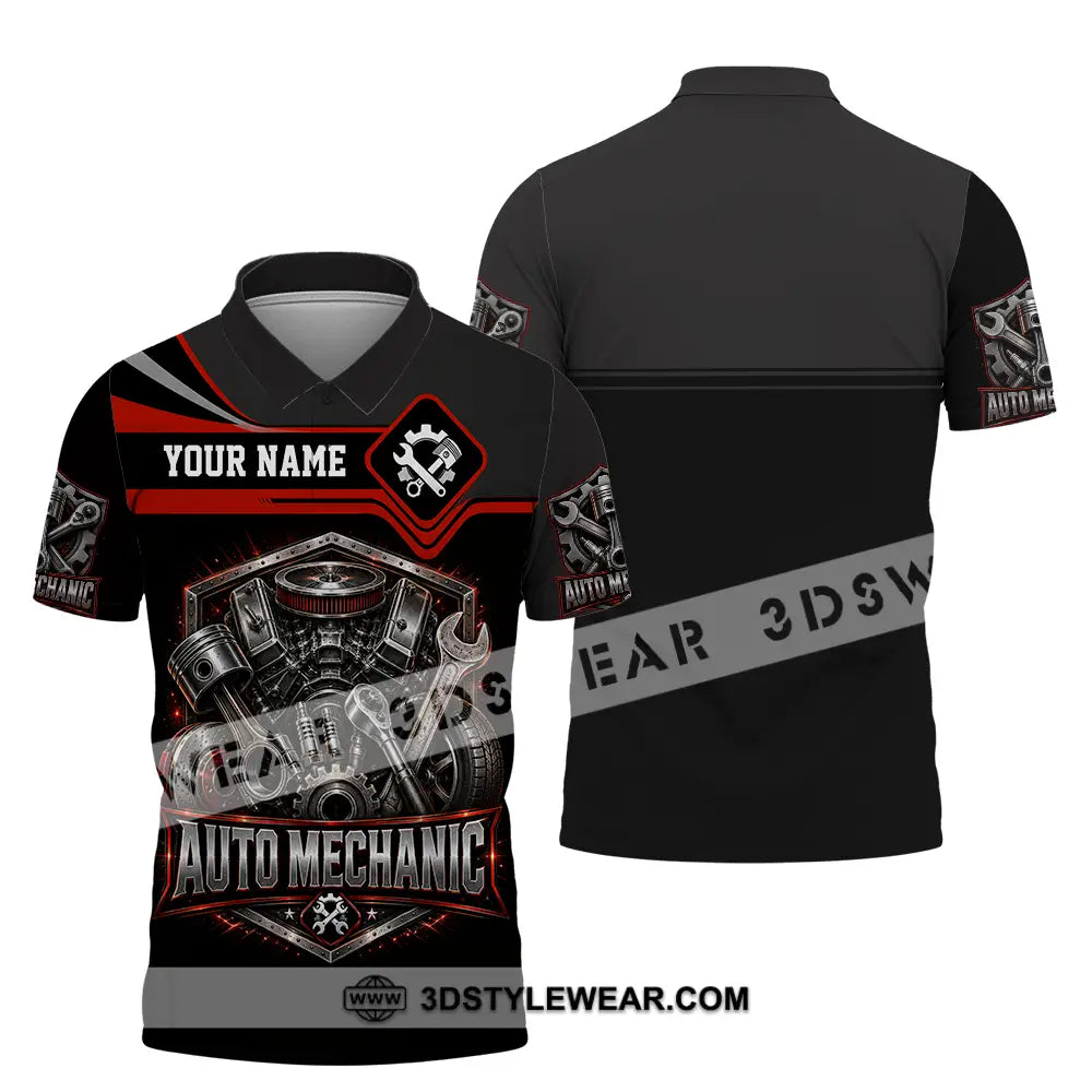Unisex Shirt - Custom Auto Mechanic Shirt - Polo Shirt / S - T-shirt
