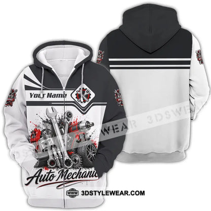 Unisex Shirt - Custom Auto Mechanic Shirt - Zipper Hoodie / S - T-shirt