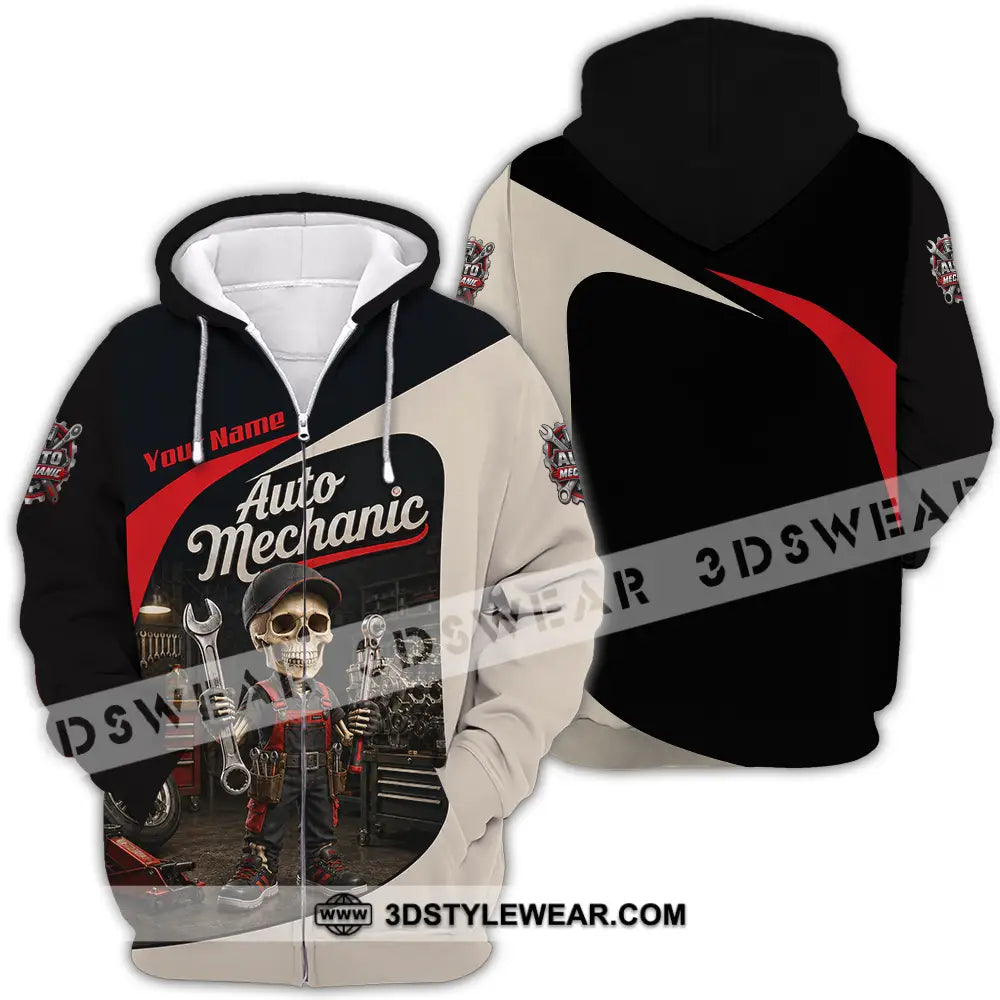 Unisex Shirt - Custom Auto Mechanic Shirt - Zipper Hoodie / S - T-shirt