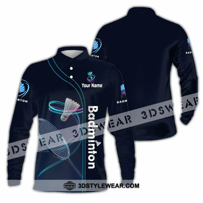 Unisex Shirt - Custom Badminton Shirt - Long Sleeve Polo / S - T-shirt