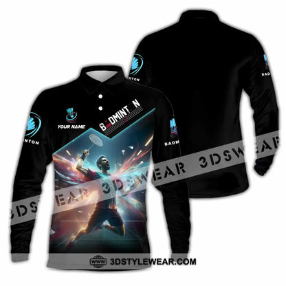 Unisex Shirt - Custom Badminton Shirt - Long Sleeve Polo / S - T-shirt