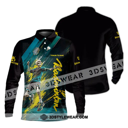 Unisex Shirt - Custom Badminton Shirt - Long Sleeve Polo / S - T-shirt