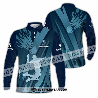 Unisex Shirt - Custom Badminton Shirt - Long Sleeve Polo / S - T-shirt