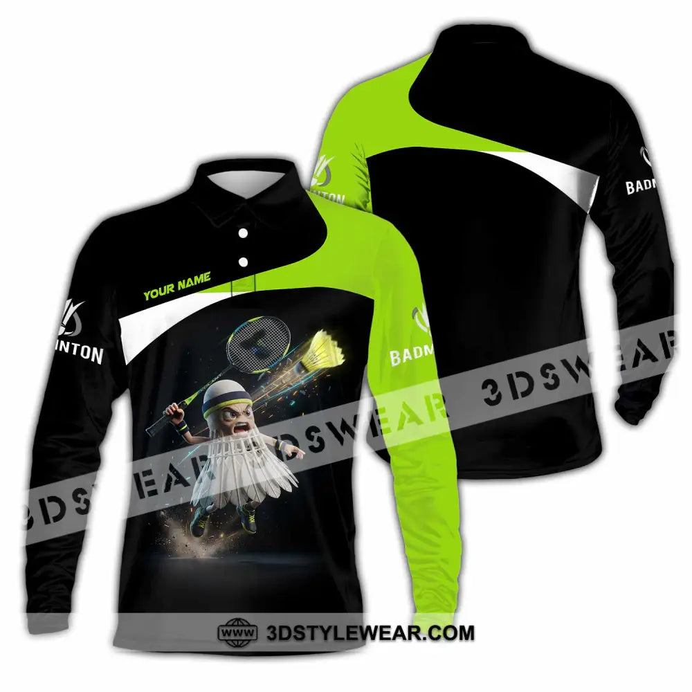 Unisex Shirt - Custom Badminton Shirt - Long Sleeve Polo / S - T-shirt