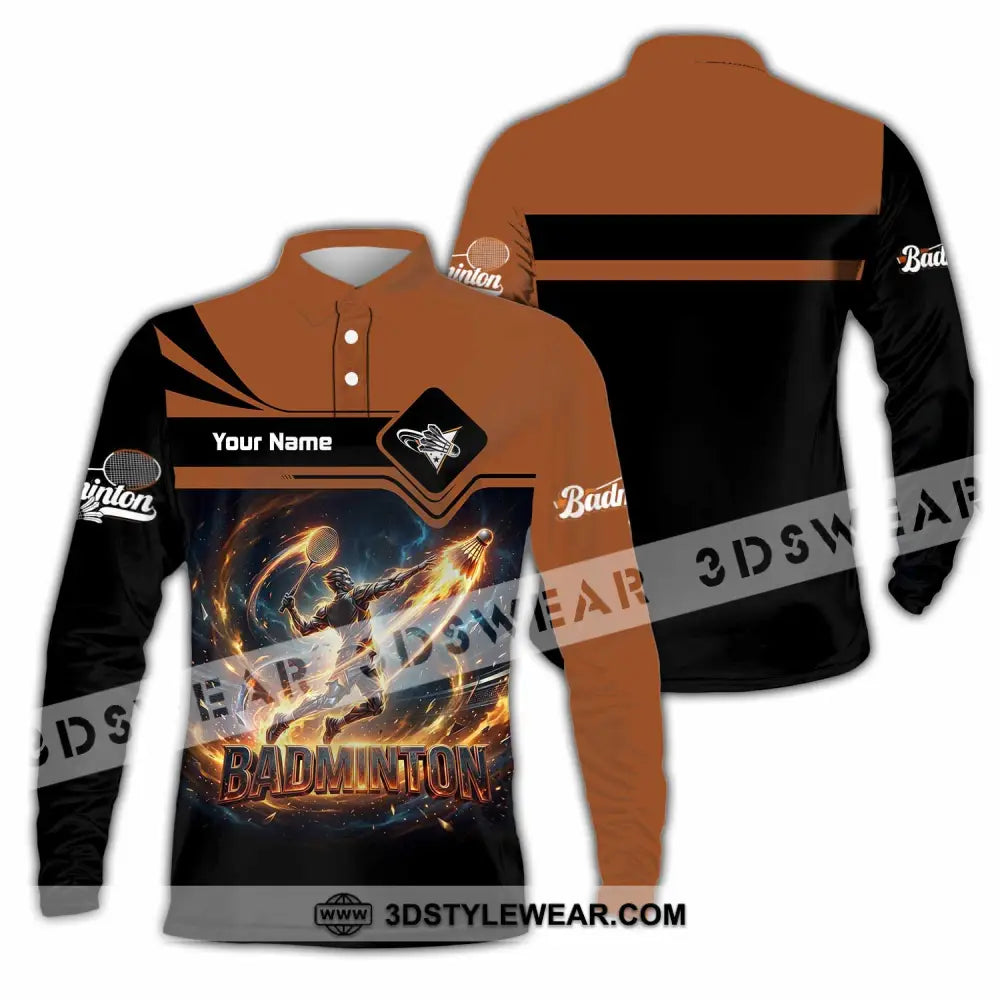 Unisex Shirt - Custom Badminton Shirt - Long Sleeve Polo / S - T-shirt