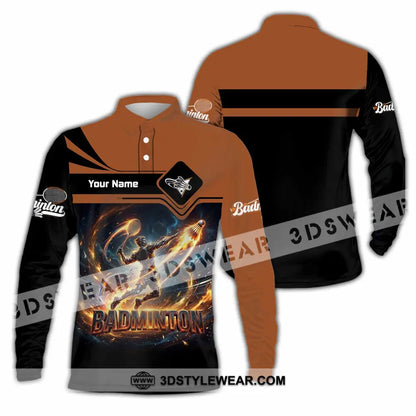 Unisex Shirt - Custom Badminton Shirt - Long Sleeve Polo / S - T-shirt