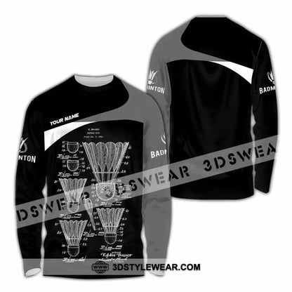 Unisex Shirt - Custom Badminton Shirt - Long Sleeve Shirt / S - T-shirt