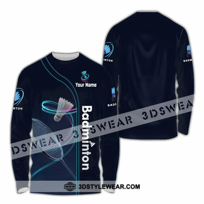 Unisex Shirt - Custom Badminton Shirt - Long Sleeve Shirt / S - T-shirt