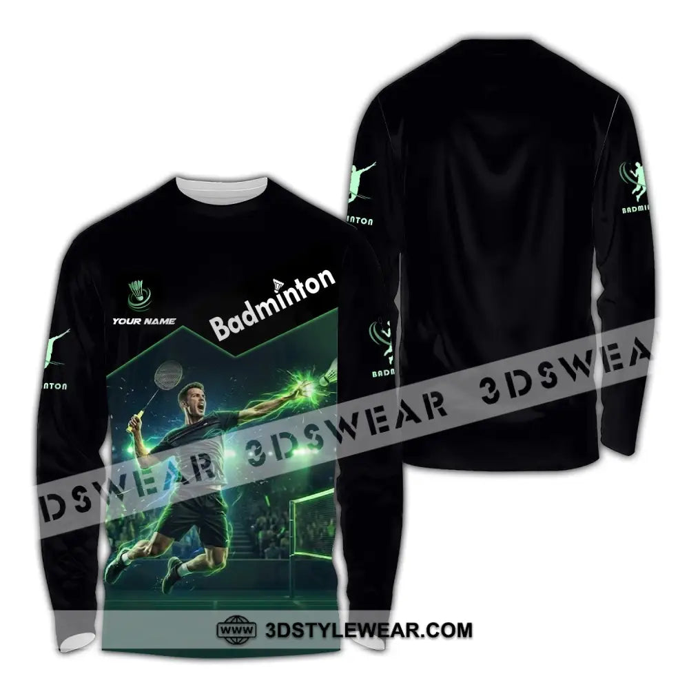 Unisex Shirt - Custom Badminton Shirt - Long Sleeve Shirt / S - T-shirt