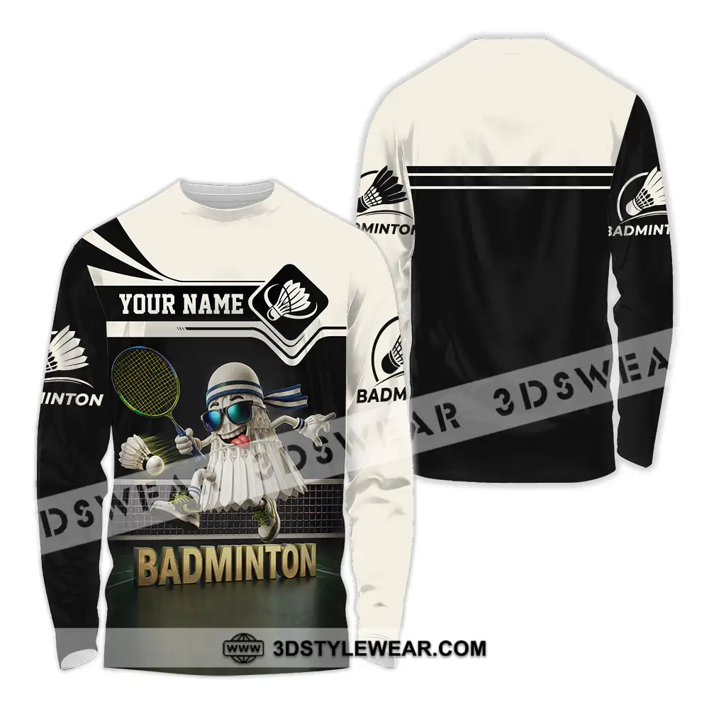 Unisex Shirt - Custom Badminton Shirt - Long Sleeve Shirt / S - T-shirt