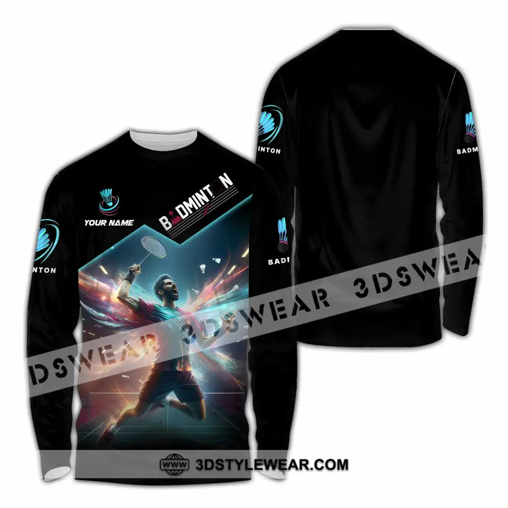 Unisex Shirt - Custom Badminton Shirt - Long Sleeve Shirt / S - T-shirt
