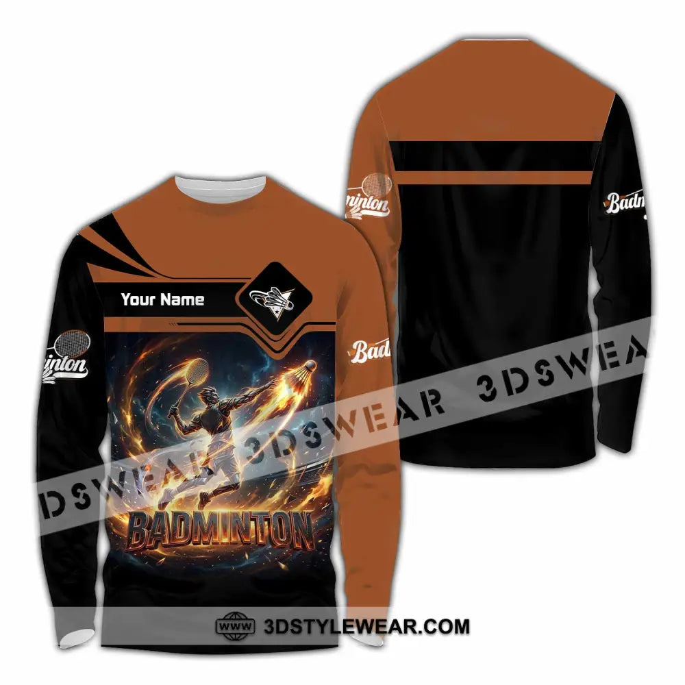 Unisex Shirt - Custom Badminton Shirt - Long Sleeve Shirt / S - T-shirt