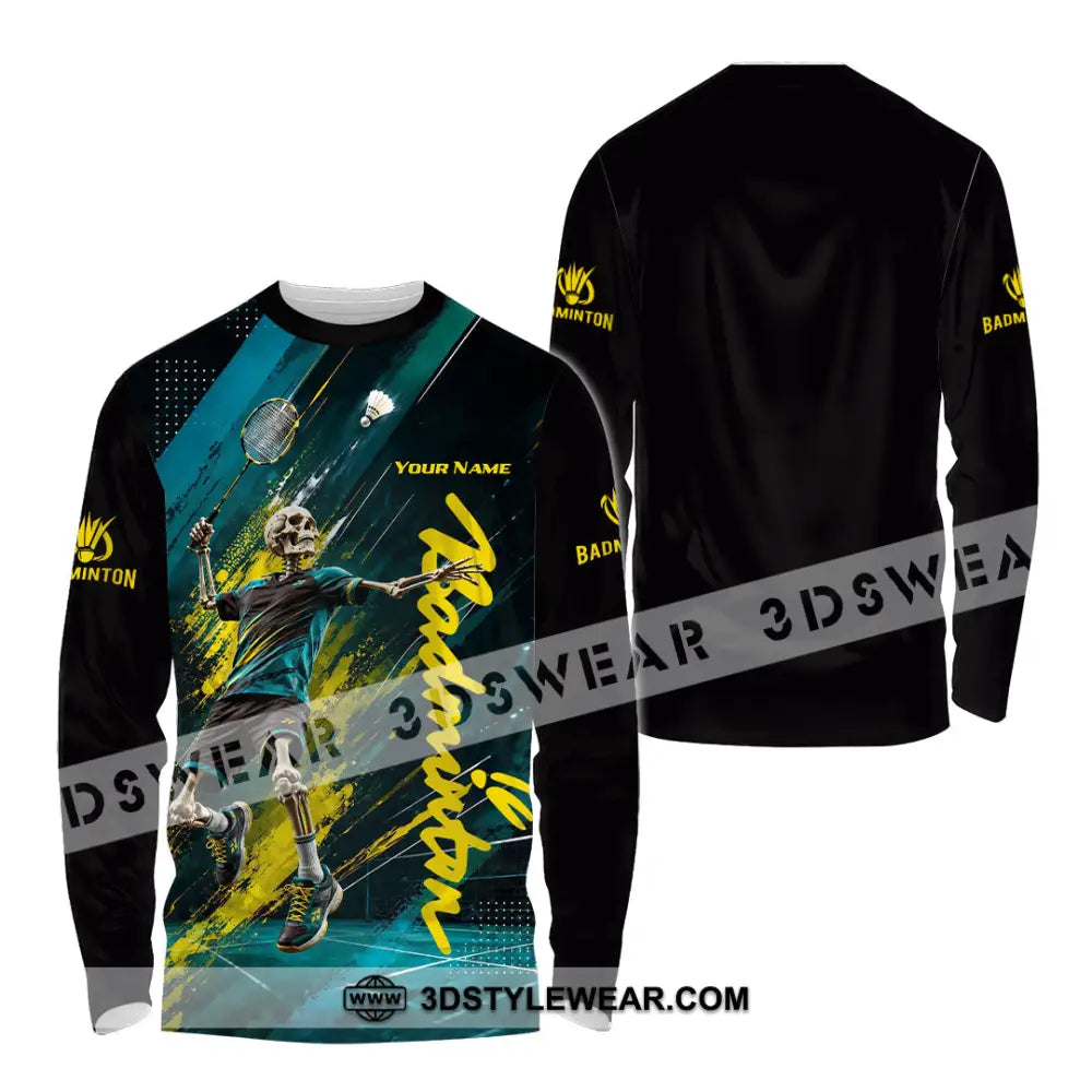 Unisex Shirt - Custom Badminton Shirt - Long Sleeve Shirt / S - T-shirt