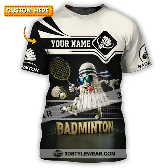 Unisex Shirt - Custom Badminton Shirt style option 1