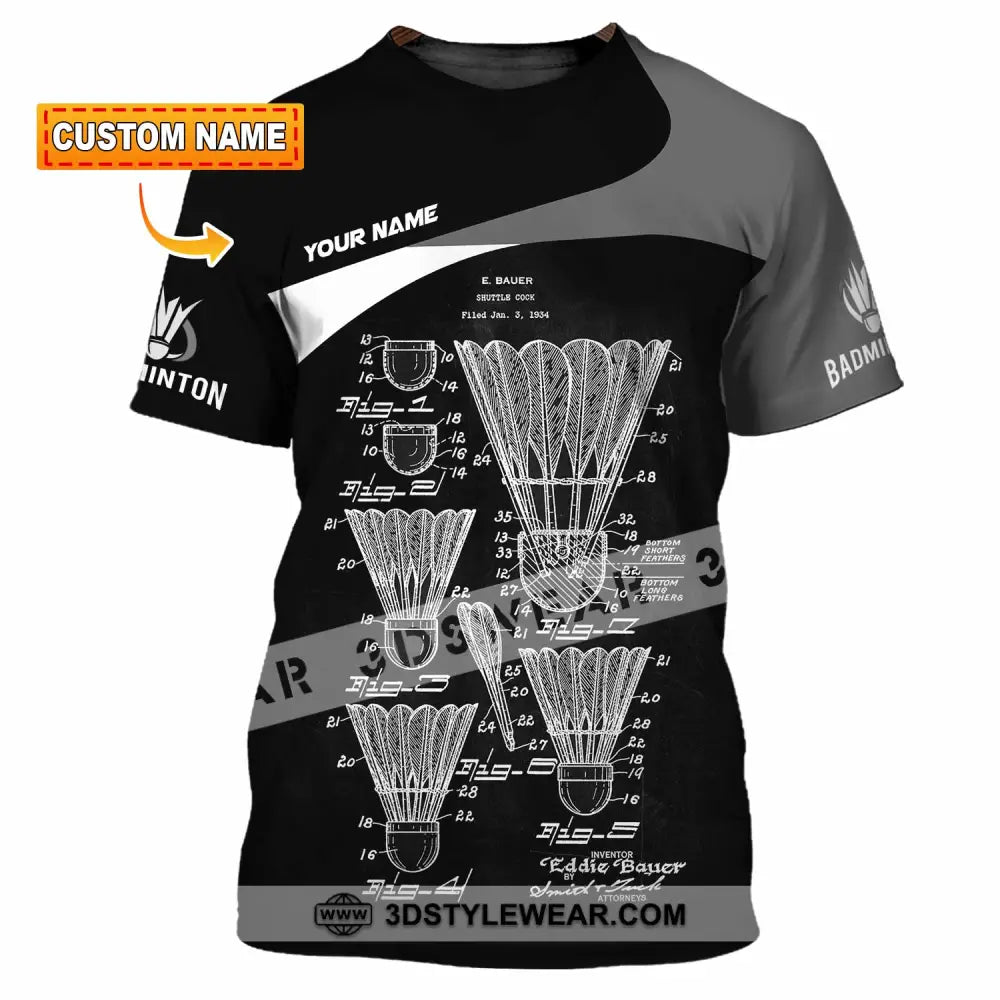 Unisex Shirt - Custom Badminton Shirt - T-shirt