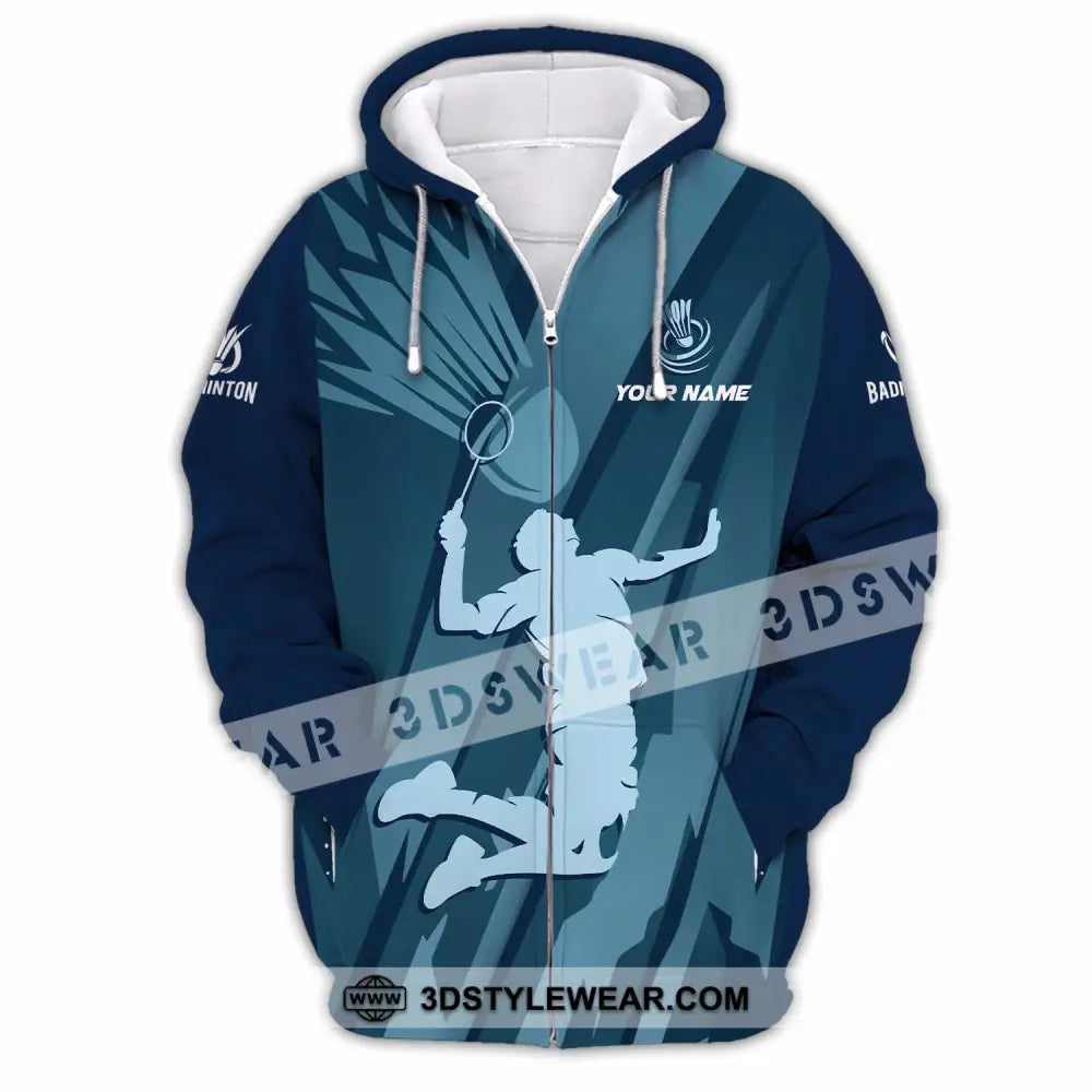 Unisex Shirt - Custom Badminton Shirt - Zipper Hoodie / S - T-shirt