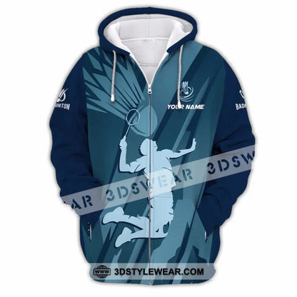 Unisex Shirt - Custom Badminton Shirt - Zipper Hoodie / S - T-shirt