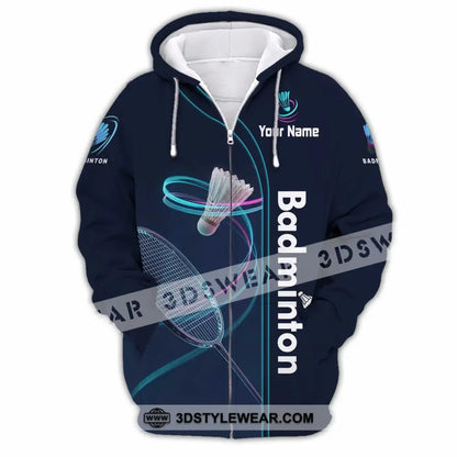 Unisex Shirt - Custom Badminton Shirt - Zipper Hoodie / S - T-shirt