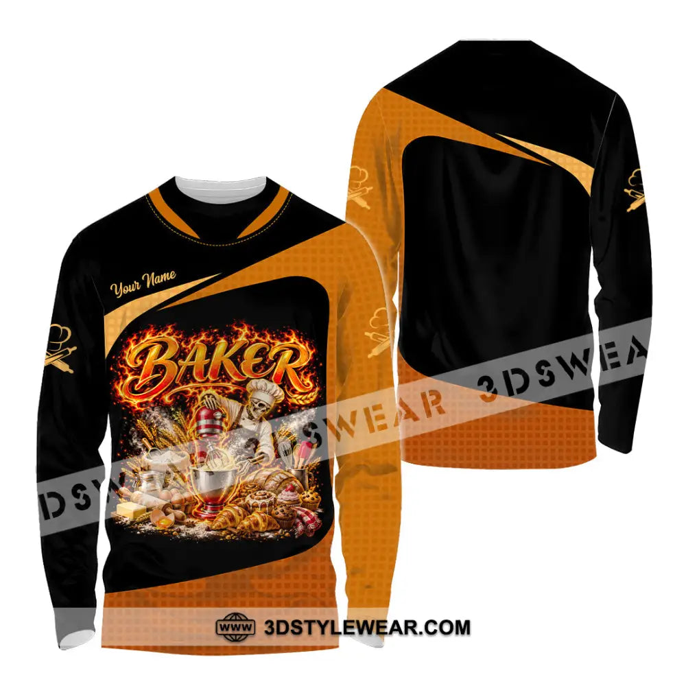 Unisex Shirt - Custom Baker Shirt - Long Sleeve Shirt / S - T-shirt
