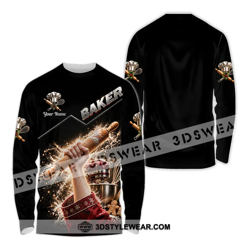 Unisex Shirt - Custom Baker Shirt - Long Sleeve Shirt / S - T-shirt