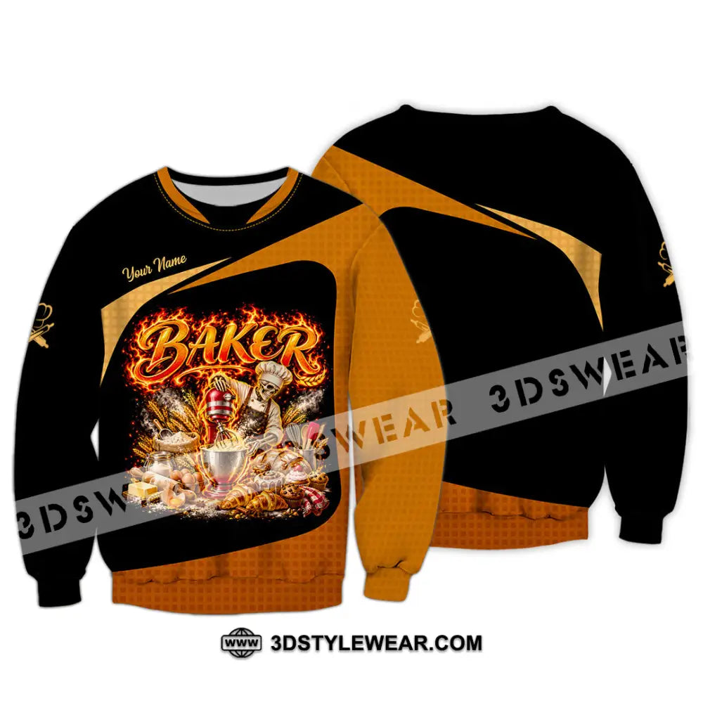Unisex Shirt - Custom Baker Shirt - Long Sleeve / S - T-shirt