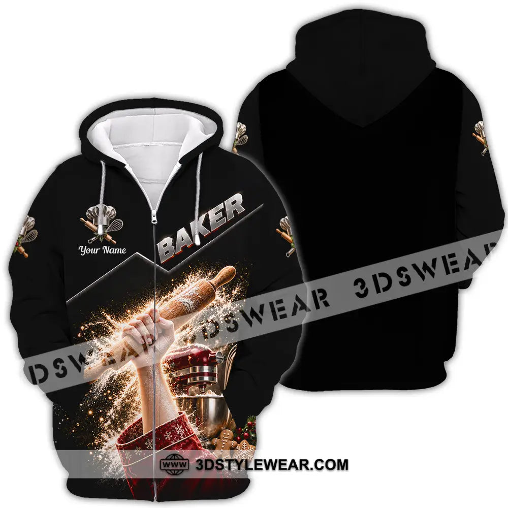 Unisex Shirt - Custom Baker Shirt - Zipper Hoodie / S - T-shirt