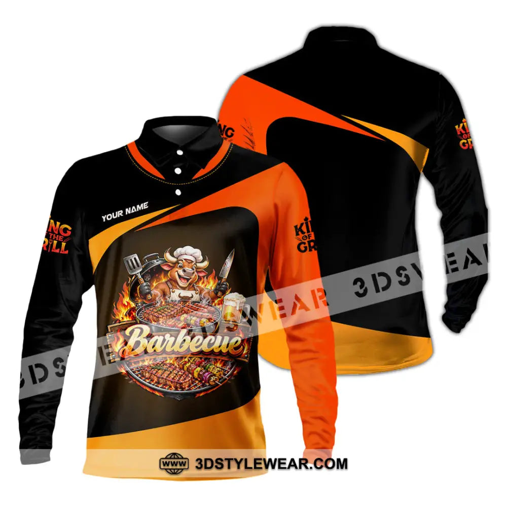 Unisex Shirt - Custom Barbecue Shirt - Long Sleeve Polo / S - T-shirt