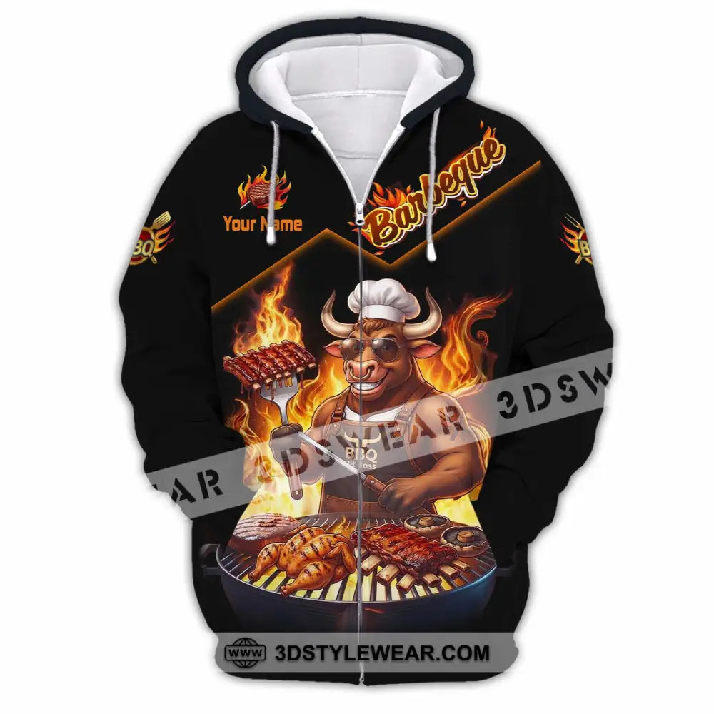Unisex Shirt - Custom Barbeque Shirt - Zipper Hoodie / S - T-shirt