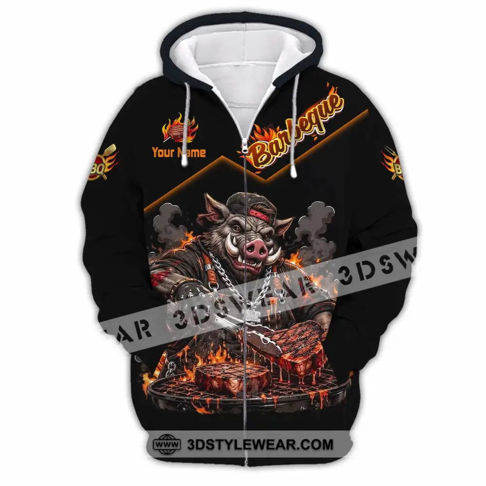 Unisex Shirt - Custom Barbeque Shirt - Zipper Hoodie / S - T-shirt