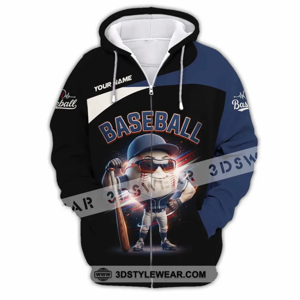Unisex Shirt - Custom Baseball Shirt - Zipper Hoodie / S - T-shirt
