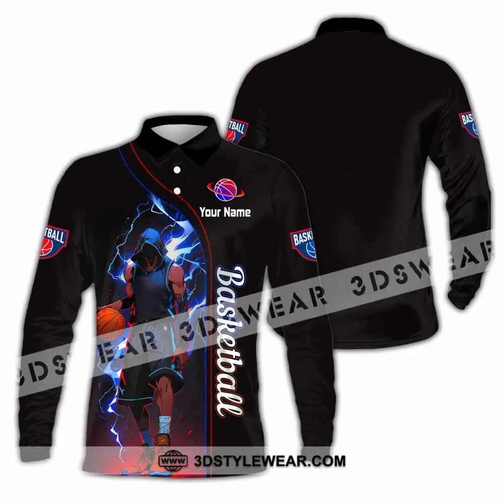 Unisex Shirt - Custom Basketball Shirt - Long Sleeve Polo / S - T-shirt