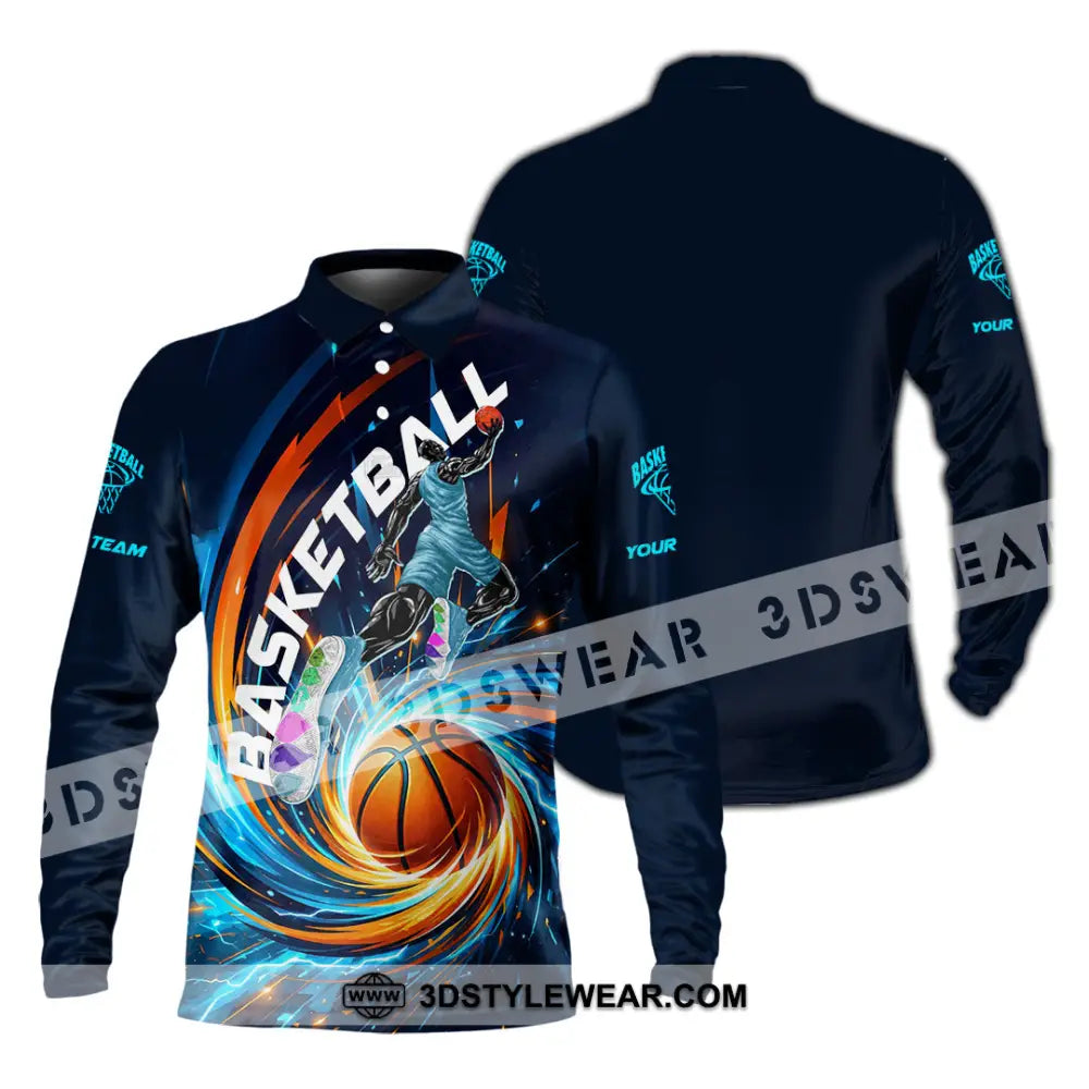Unisex Shirt - Custom Basketball Shirt - Long Sleeve Polo / S - T-shirt