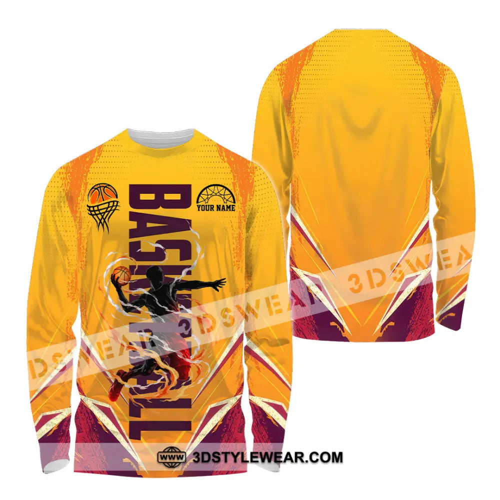 Unisex Shirt - Custom Basketball Shirt - Long Sleeve Shirt / S - T-shirt