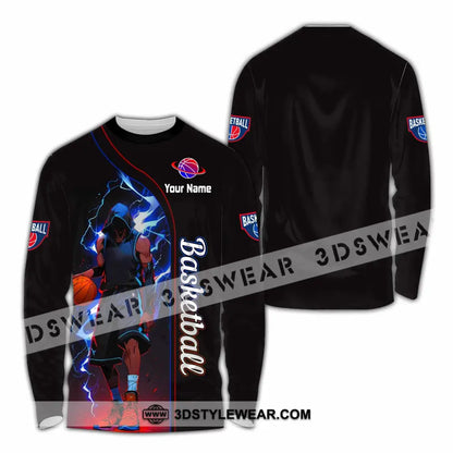 Unisex Shirt - Custom Basketball Shirt - Long Sleeve Shirt / S - T-shirt