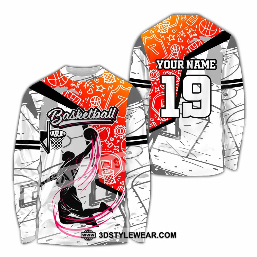 Unisex Shirt - Custom Basketball Shirt - Long Sleeve Shirt / S - T-shirt