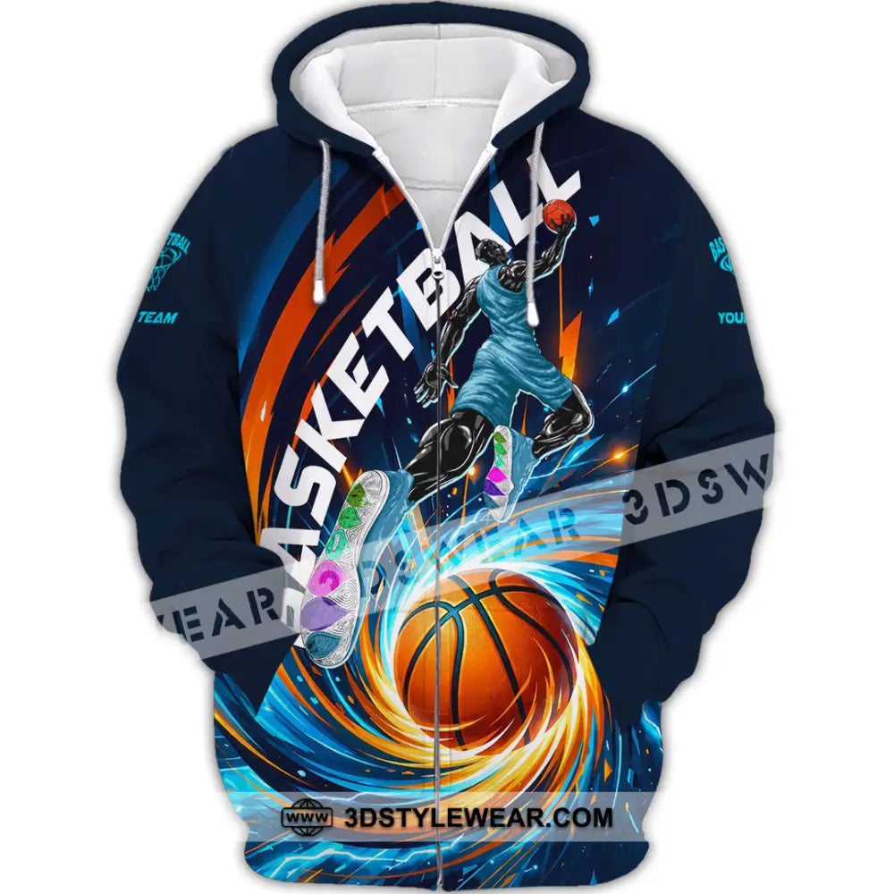 Unisex Shirt - Custom Basketball Shirt - Zipper Hoodie / S - T-shirt