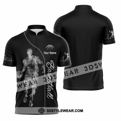 Unisex Shirt - Custom Basketball Shirt - Zipper Polo Shirt / S - T-shirt